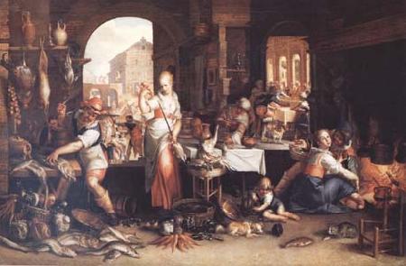 Frans Snyders Joachim Antonisz Uytewael Kitchen Scene (mk14) oil painting image